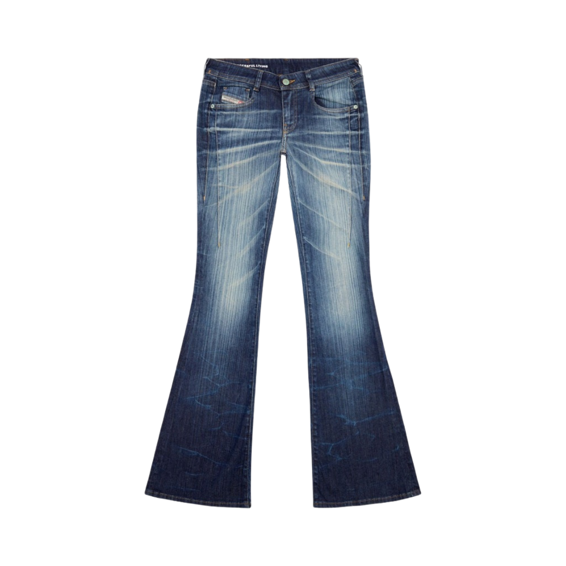 (W) 디젤 D-에비 부츠컷 앤 플레어 진 1969 09i03 다크 블루((W) Diesel D-Ebbey Bootcut and Flare Jeans 1969 09i03 Dark Blue)