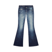 (W) Diesel D-Ebbey Bootcut and Flare Jeans 1969 09i03 Dark Blue