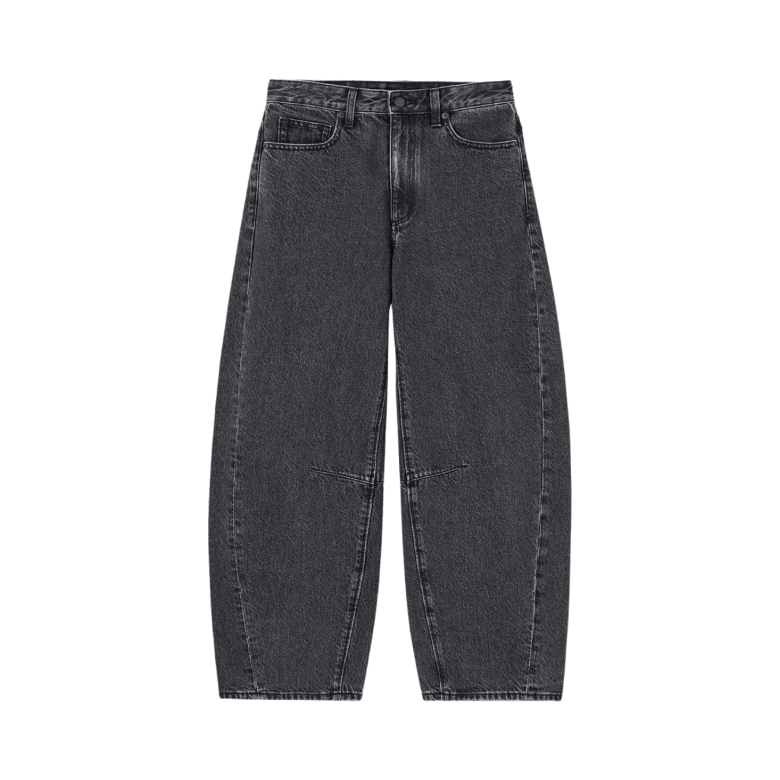 352632-08 (W) GU Barrel Leg Jean B+EC Dark Gray - JP