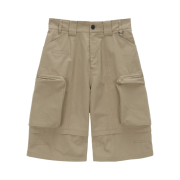 (W) Matin Kim Big Pocket Bermuda Cotton Pants Beige