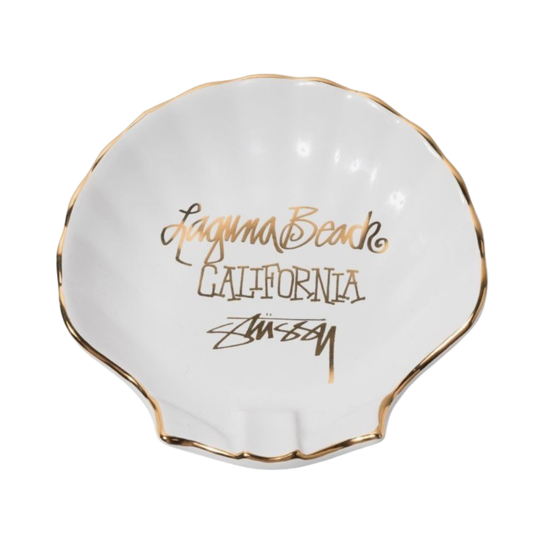 138785 Stussy Ceramic Seashell Ashtray White