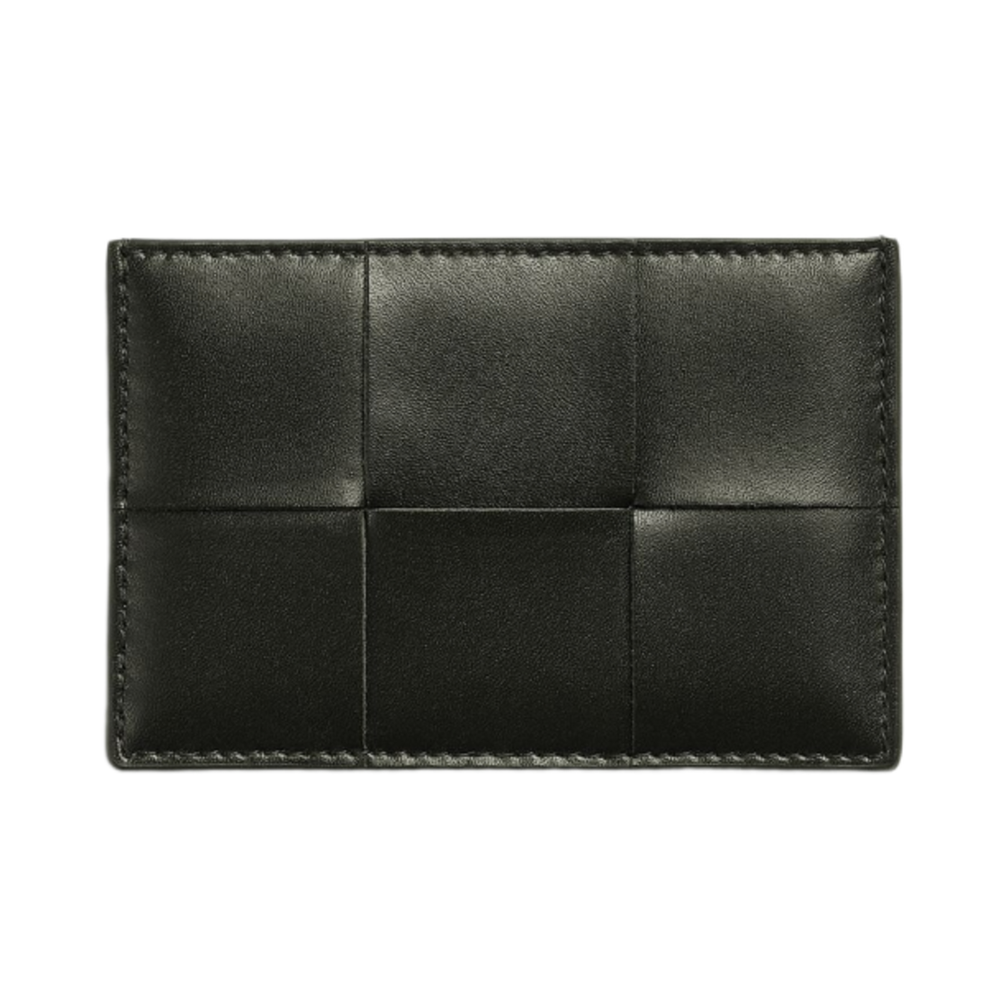649597VBWD33244 Bottega Veneta Credit Card Case Calfskin Dark Moss - 대표 이미지 #1