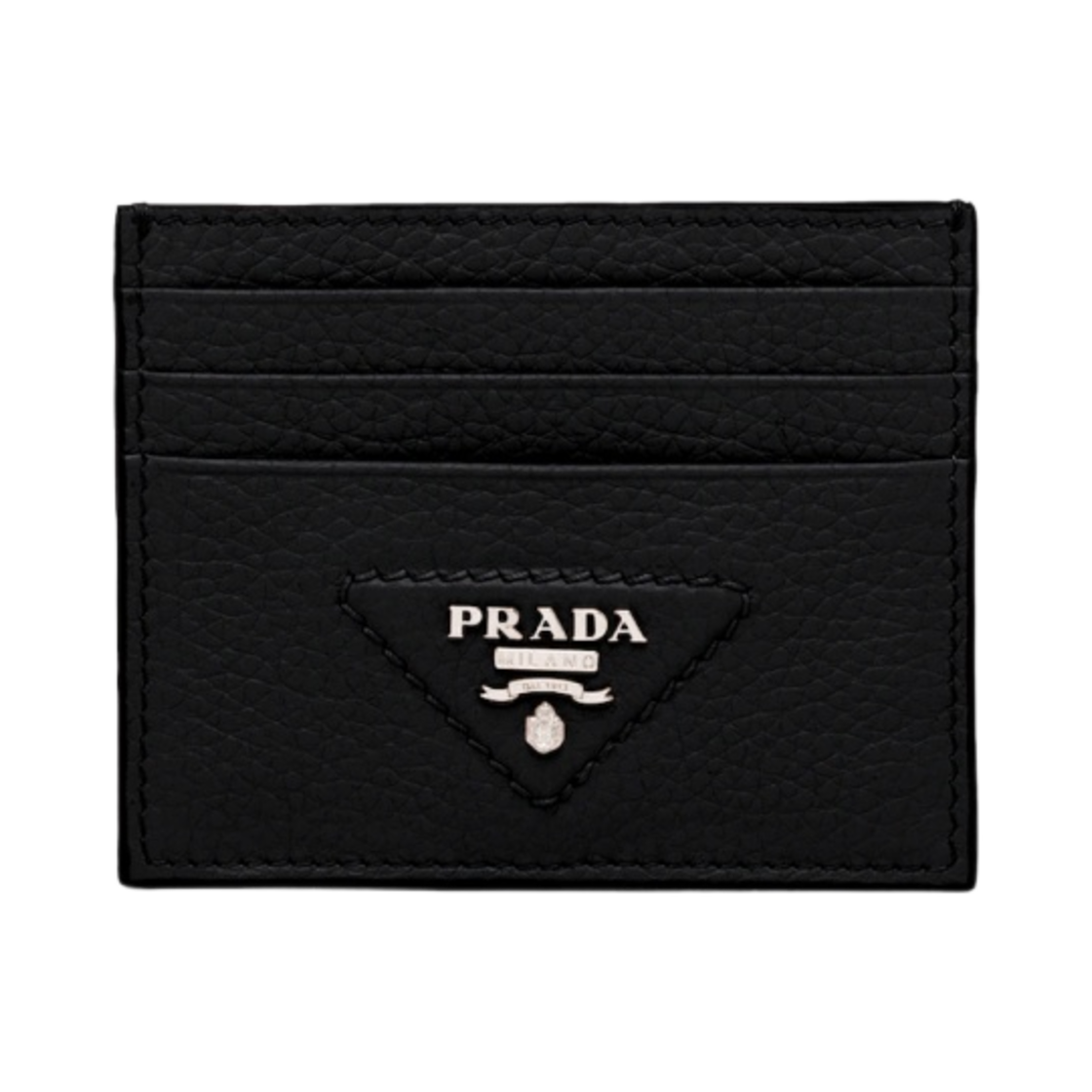 프라다 레더 카드 홀더 블랙(Prada Leather Card Holder Black) - 1