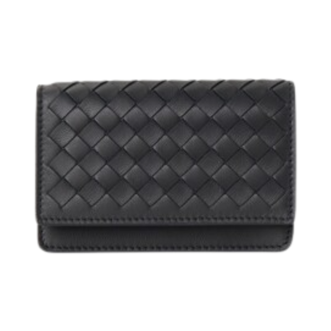 133945V3UN18803 Bottega Veneta Intrecciato Card Case Black