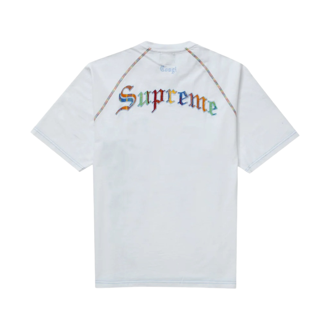 슈프림 x 쿠지 래글런 숏슬리브 탑 화이트 - 23SS(Supreme x Coogi Raglan S/S Top White - 23SS) - 2