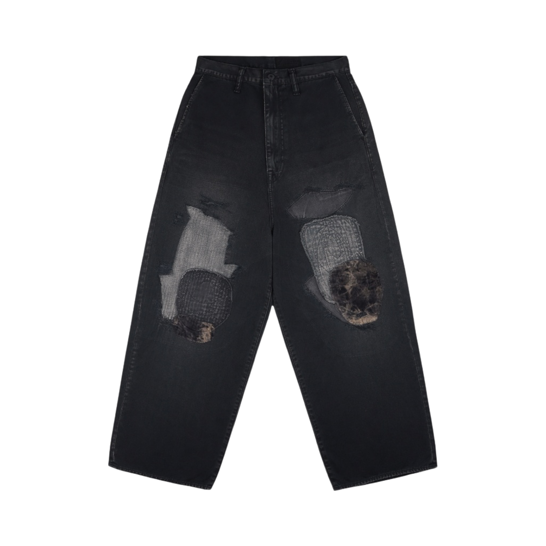 K2310LP096/EK-1689LP Kapital Katsuragi Port Baggy Pants Black