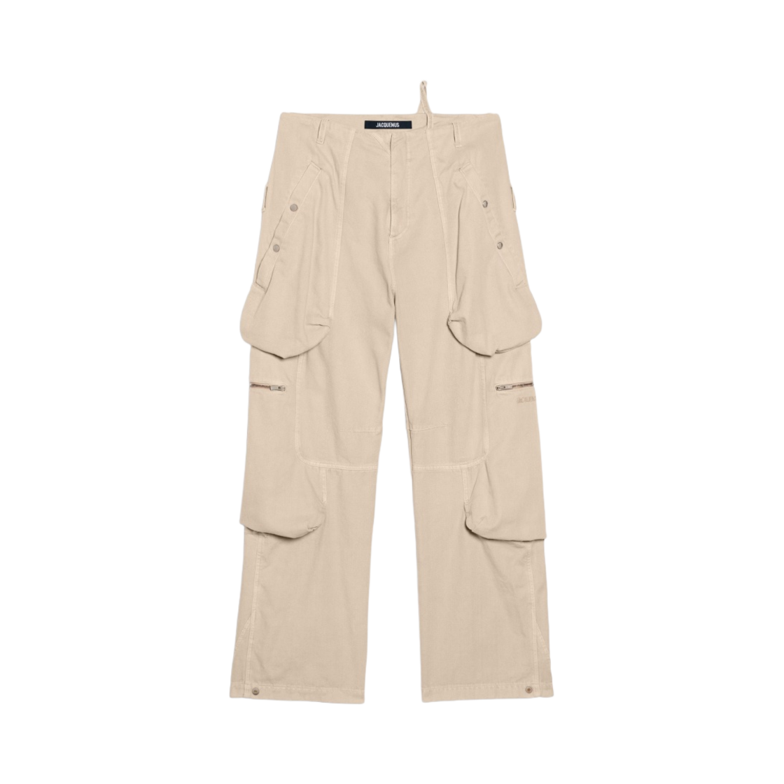 236PA055-1485-130 Jacquemus Le ChouChou Le Cargo Croissant Soft Cargo Pants Light Beige