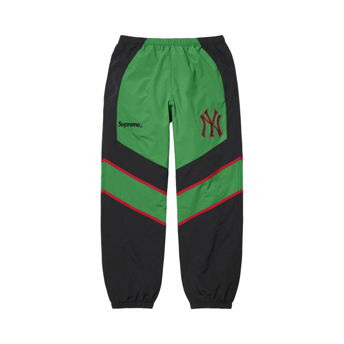 슈프림 x 뉴욕 양키스 트랙 팬츠 그린 - 21FW(Supreme x New York Yankees Track Pants Green - 21FW) - 1