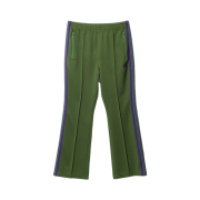 Needles Boot-Cut Track Pants Poly Smooth Ivy Green