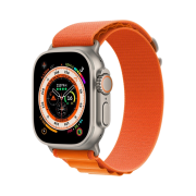 Apple Watch Ultra 49mm Titanium Case with M Alpine Loop Orange (Korean Ver.)