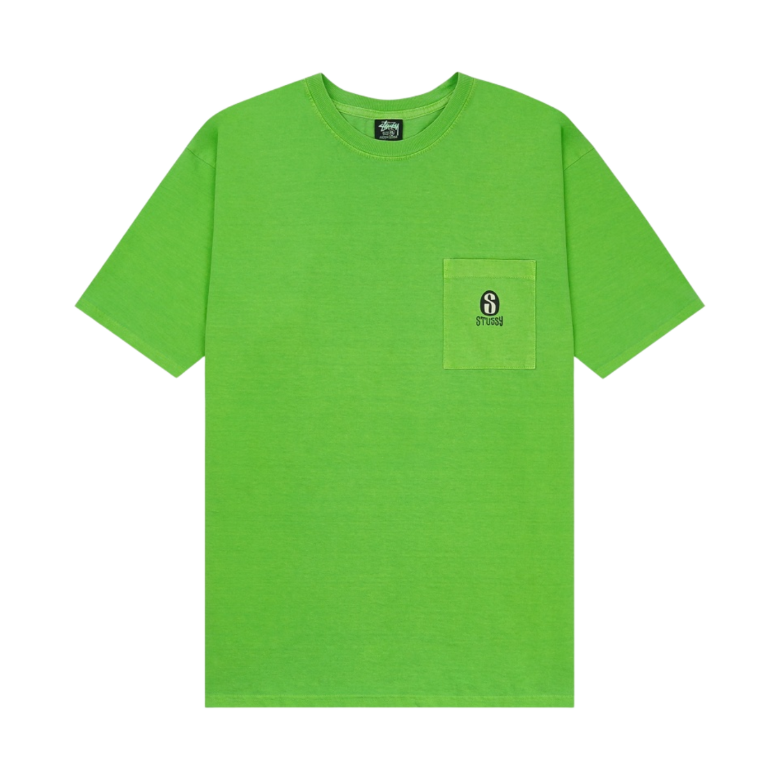 스투시 S 닷 포켓 피그먼트 다이드 티셔츠 그린(Stussy S Dot Pocket Pigment Dyed T-Shirt Green) - 1