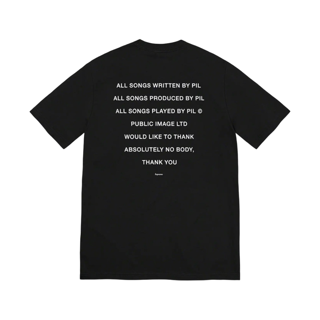 슈프림 필 티셔츠 블랙 - 22FW(Supreme PiL T-Shirt Black - 22FW) - 2