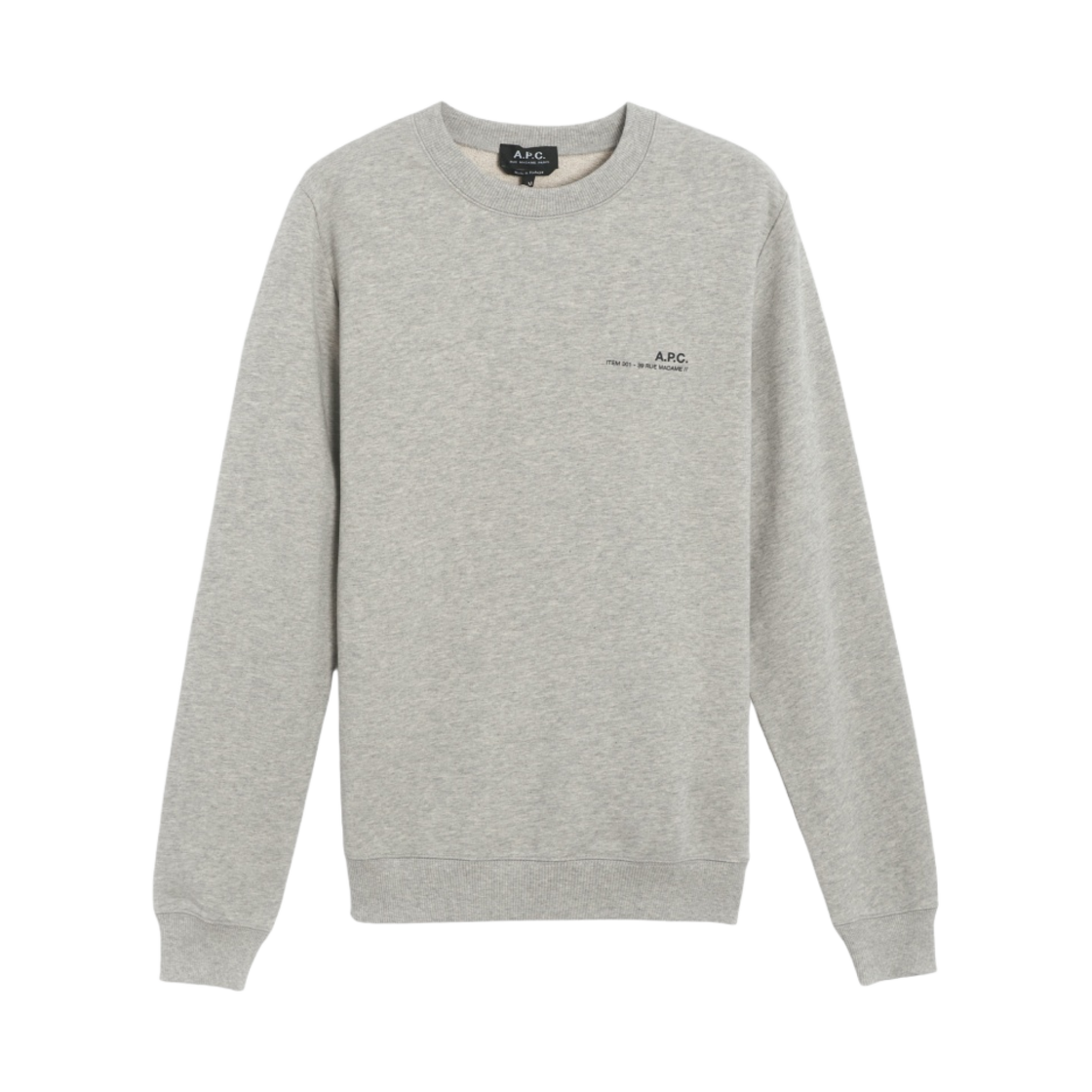 아페쎄 아이템 스웨트셔츠 그레이(A.P.C. Item Sweatshirt Gray) - 1