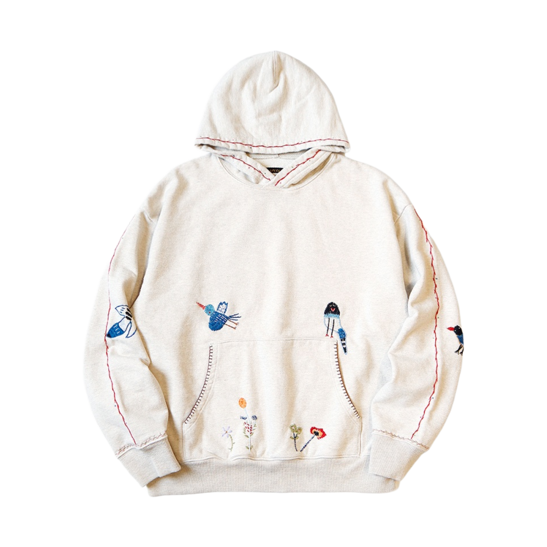 캐피탈 탑 플리스 후드 스웨트셔츠 키나리(Kapital Top Fleece hooded Sweatshirt Kinari) - 1