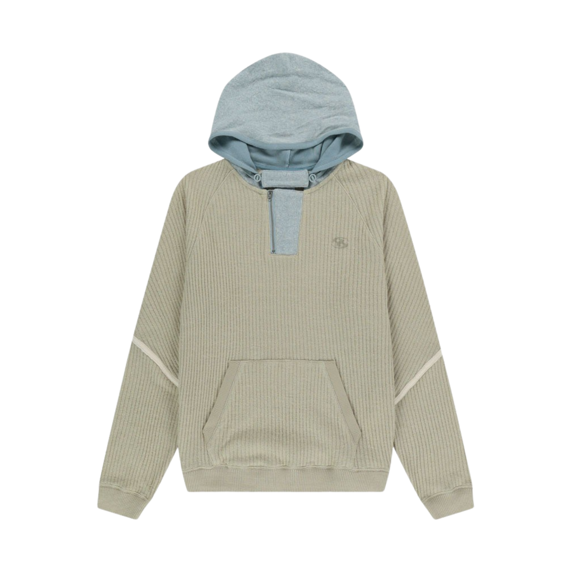 SG2403KT01_BG Sansan Gear Ribbed Hoodie Knit Beige