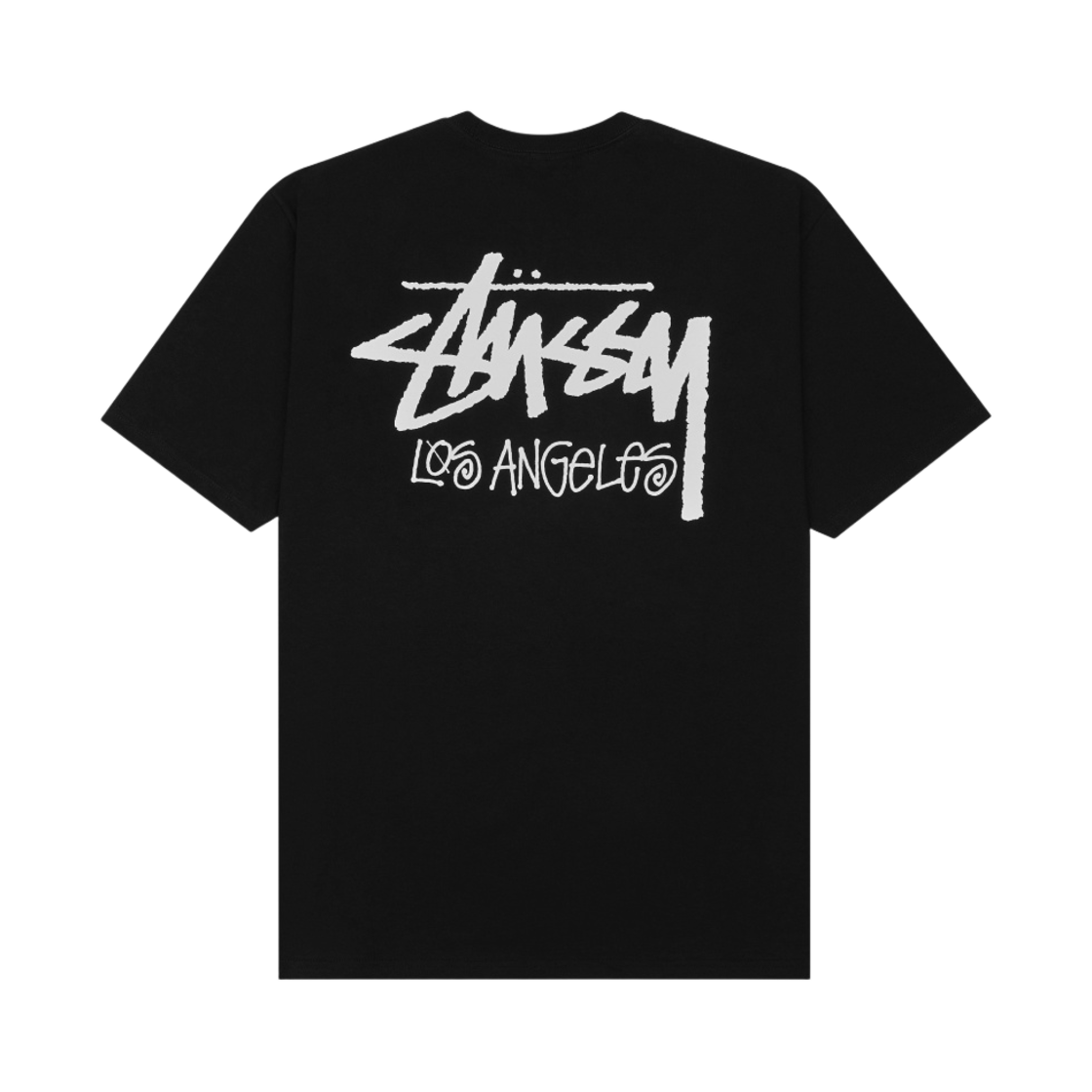 스투시 스탁 로스앤젤레스 티셔츠 블랙(Stussy Stock Los Angeles T-Shirt Black)