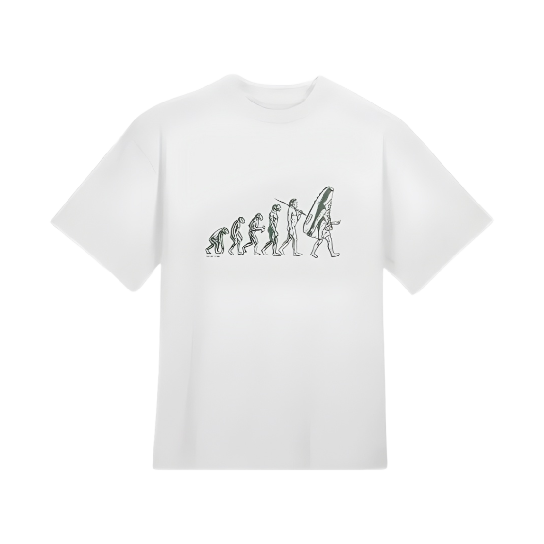 나이키 스니커 에볼루션 숏슬리브 티셔츠 버치 헤더 - US/EU(Nike Sneaker Evolution Short Sleeve T-Shirt Birch Heather - US/EU) - 1