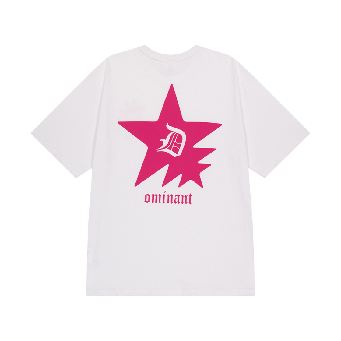 도미넌트 스타 로고 티셔츠 화이트(Dominant Star Logo T-Shirts White)