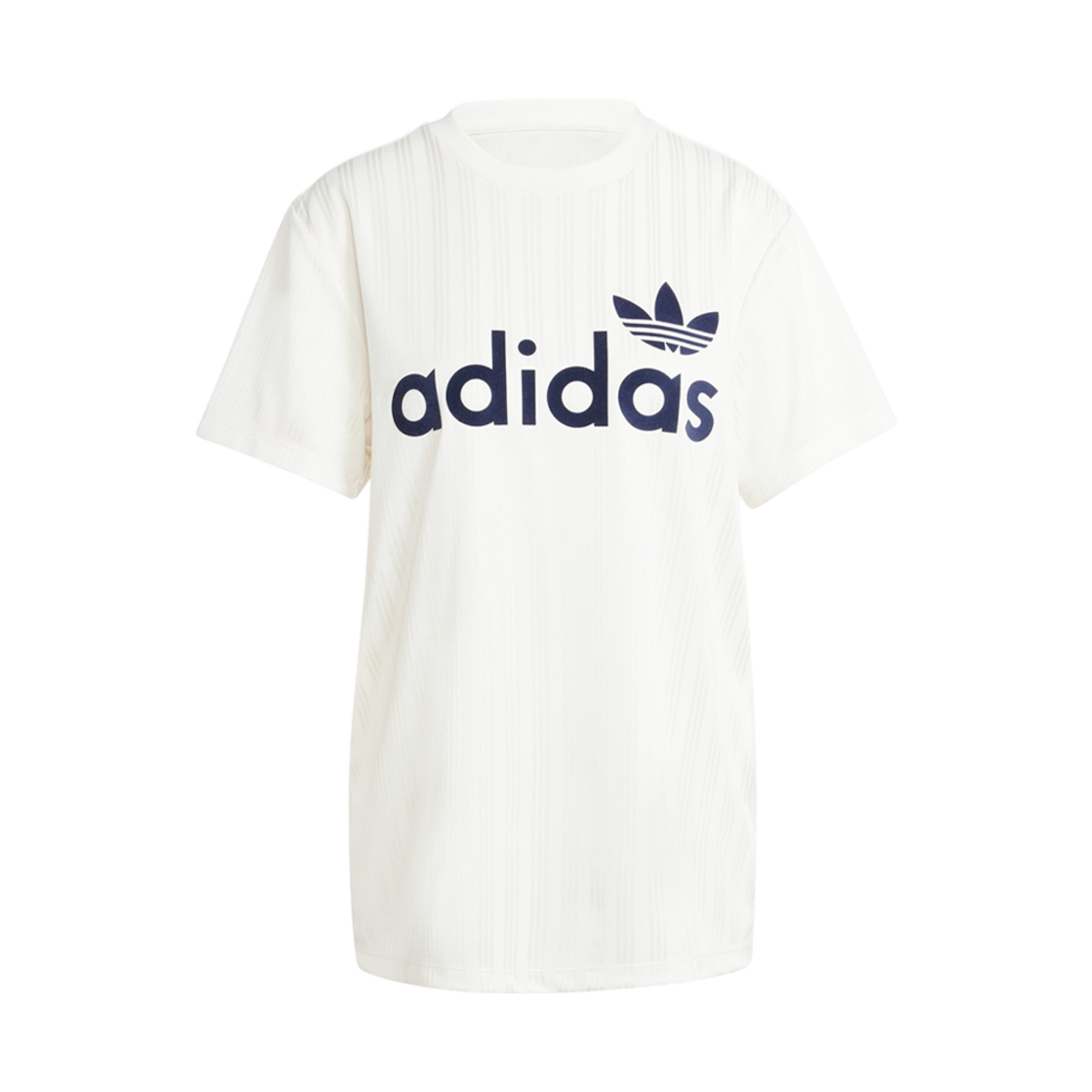 (W) Adidas Linear Graphic Boyfriend T-Shirt Off White - KR Sizing
