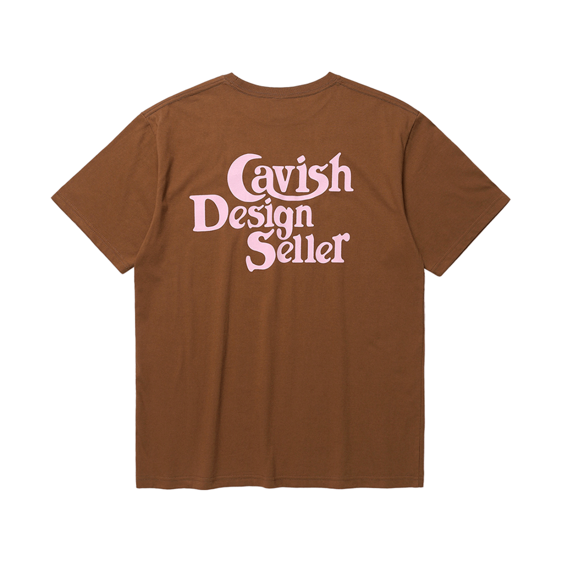카비시 셀러 로고 숏슬리브 티셔츠 브라운(CAVISH Seller Logo SS Tee Brown)