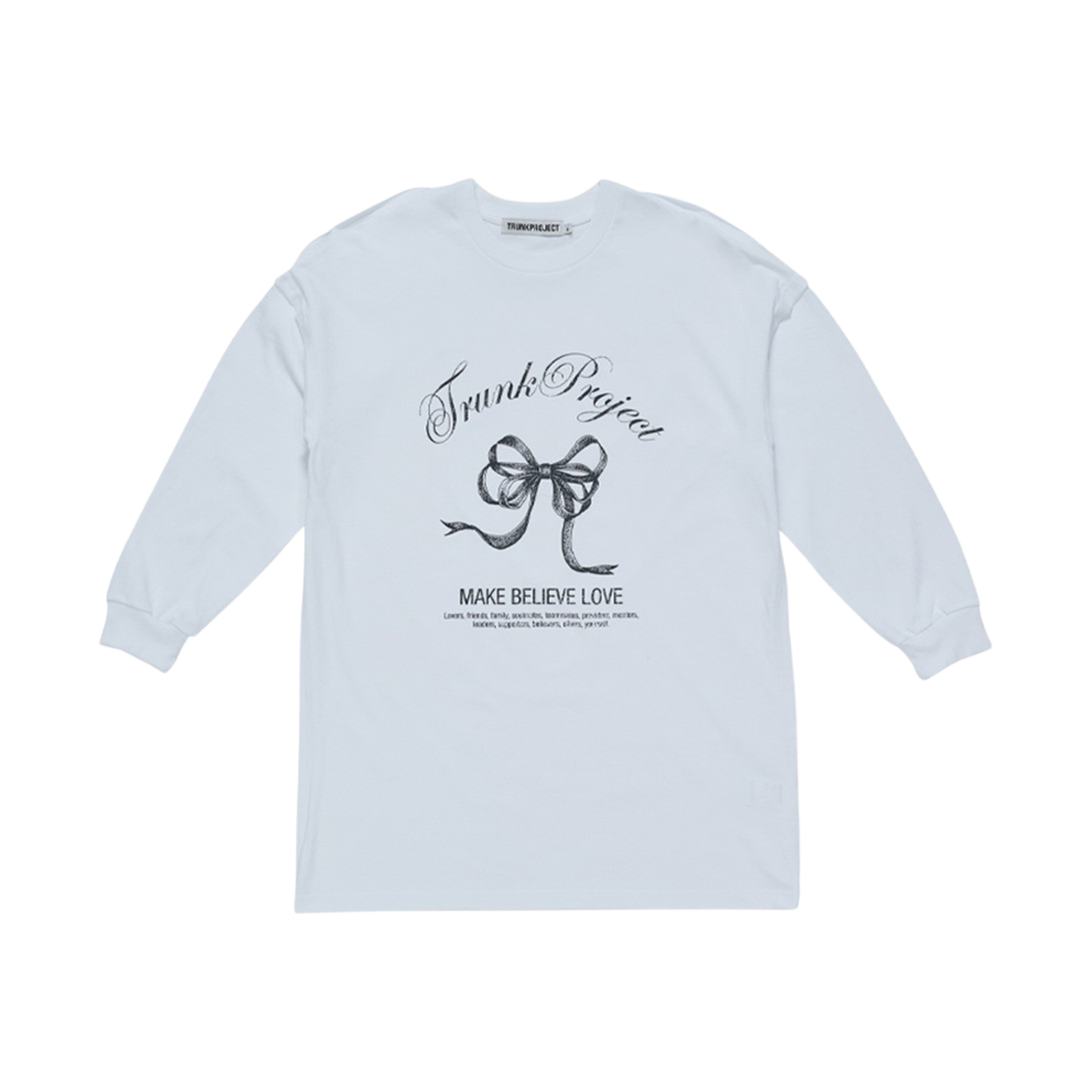 트렁크프로젝트 프린티드 롱 슬리브 화이트