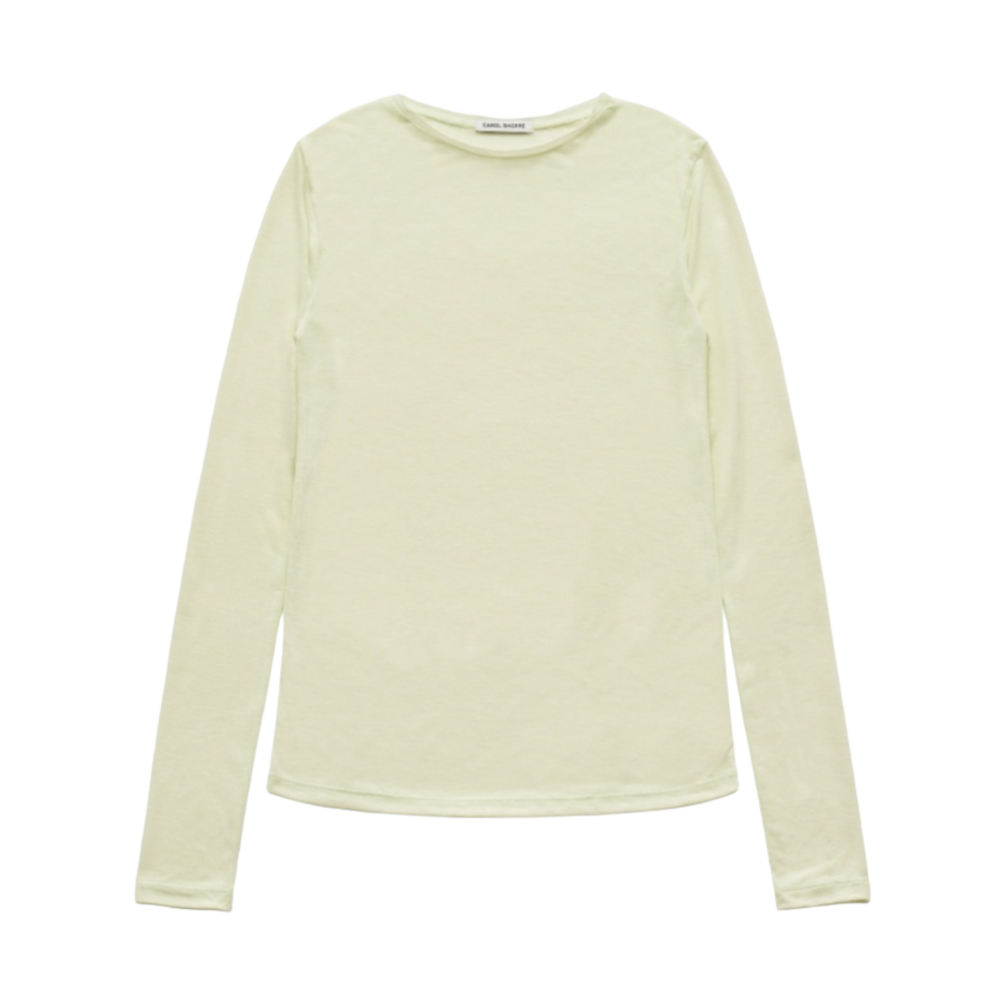 (W) 캐롤쇼페 시어 뉘앙스 탑 라임((W) Carol Shoppe Sheer Nuance Top Lime)