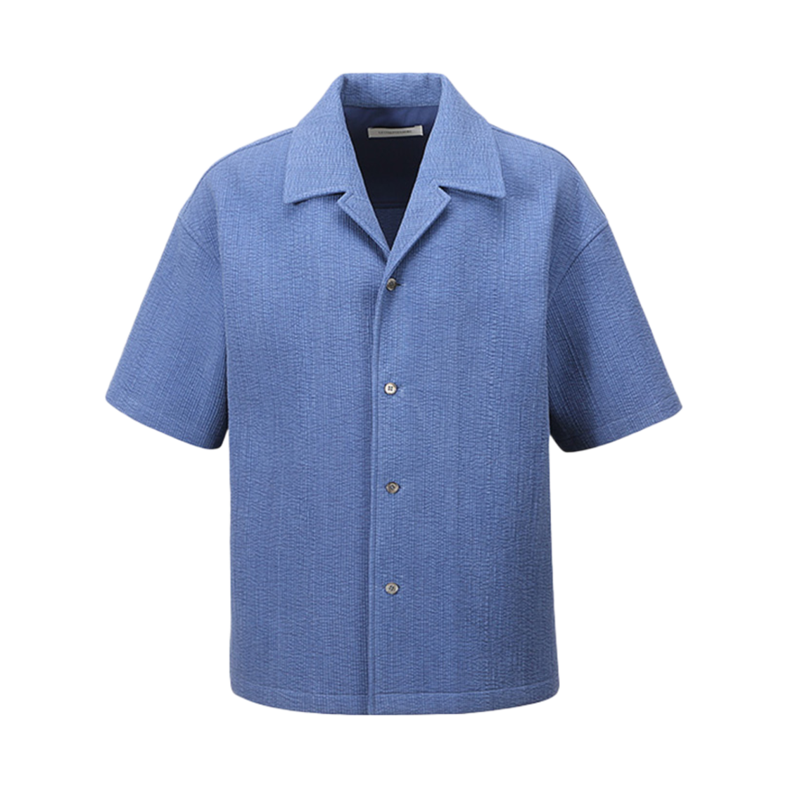 LH2511SH011EBL Le17Septembre Quilted Half Sleeved Shirt Blue