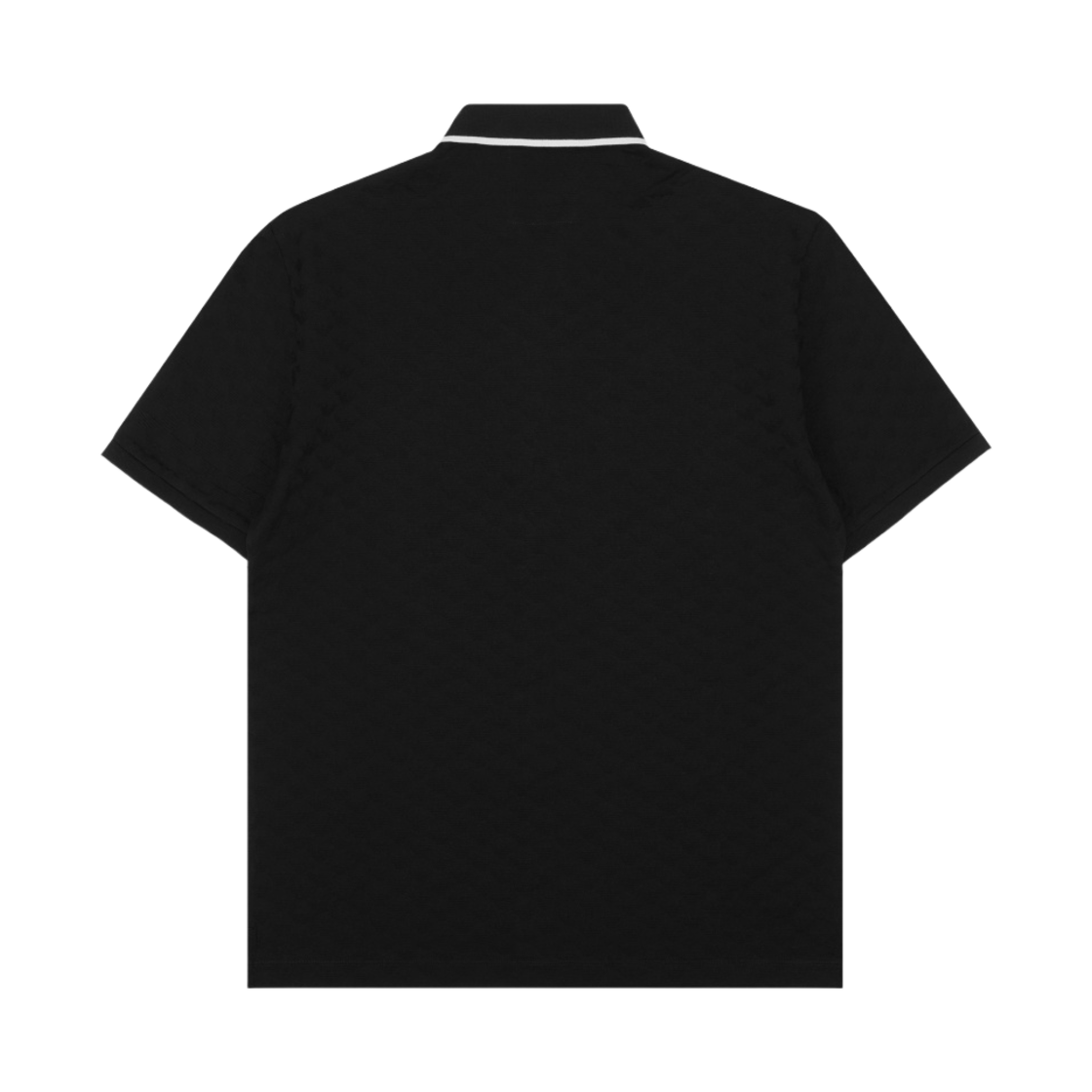 엠포리오 아르마니 코튼 피티드 숏슬리브 레펠 폴로 셔츠 블랙(Emporio Armani Cotton Fitted Short Sleeve Lapel Polo Shirt Black) - 2