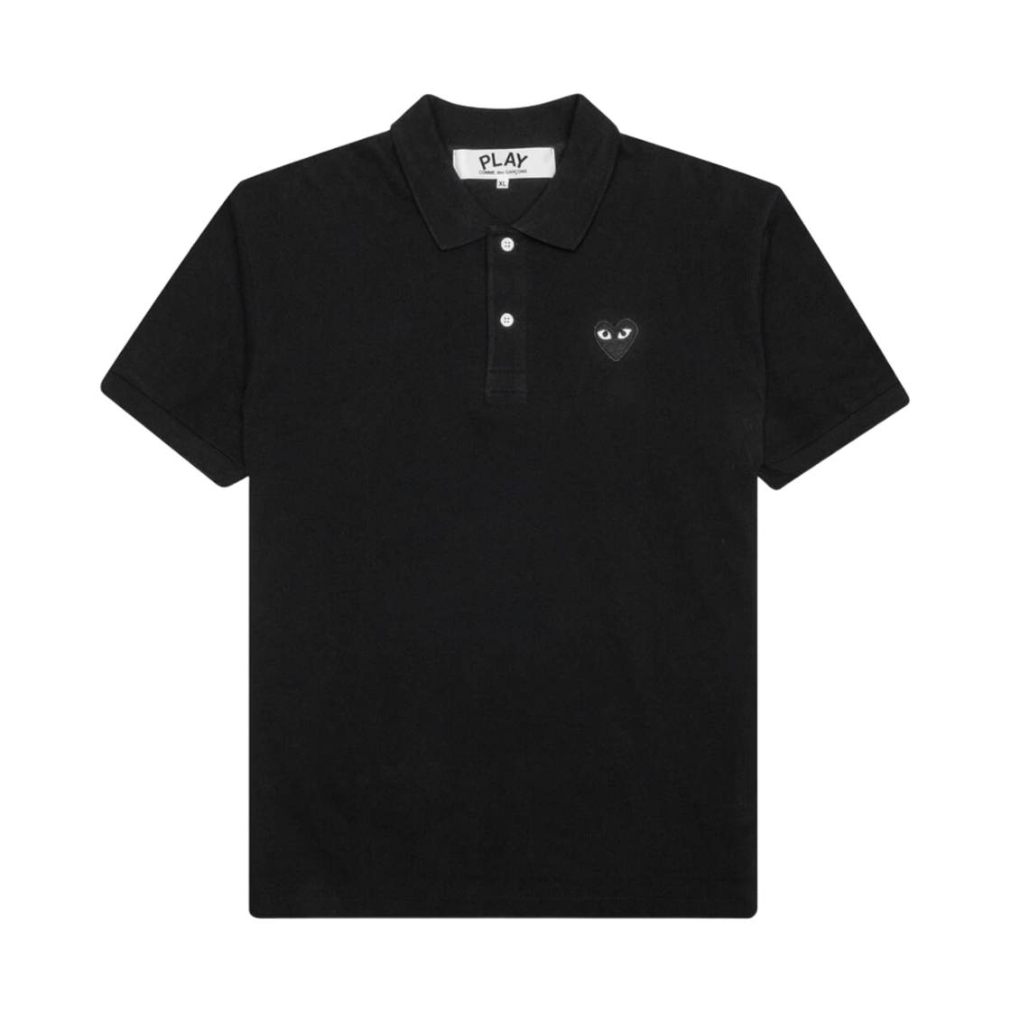 플레이 꼼데가르송 블랙 하트 폴로 셔츠 블랙(Play Comme des Garcons Black Heart Polo Shirt Black)