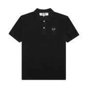Play Comme des Garcons Black Heart Polo Shirt Black