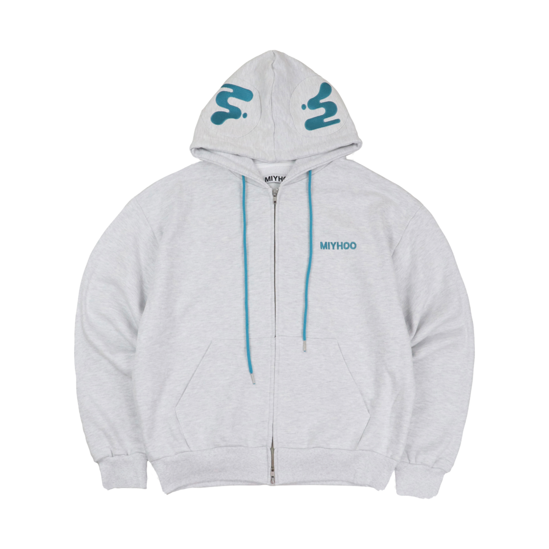 미와이후 이어플러그 후디 집업 멜란지(Miyhoo Earplug Hoodie Zip-Up Melange)