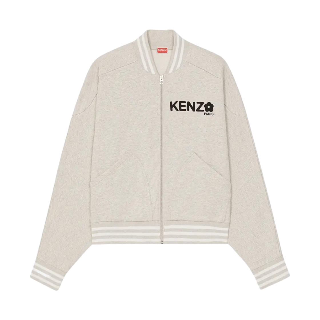 겐조 보케 플라워 2.0 집업 스웨트셔츠 페일 그레이(Kenzo Boke Flower 2.0 Zip-Up Sweatshirt Pale Grey) - 1