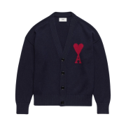 AMI de Coeur Cardigan Night Blue Red