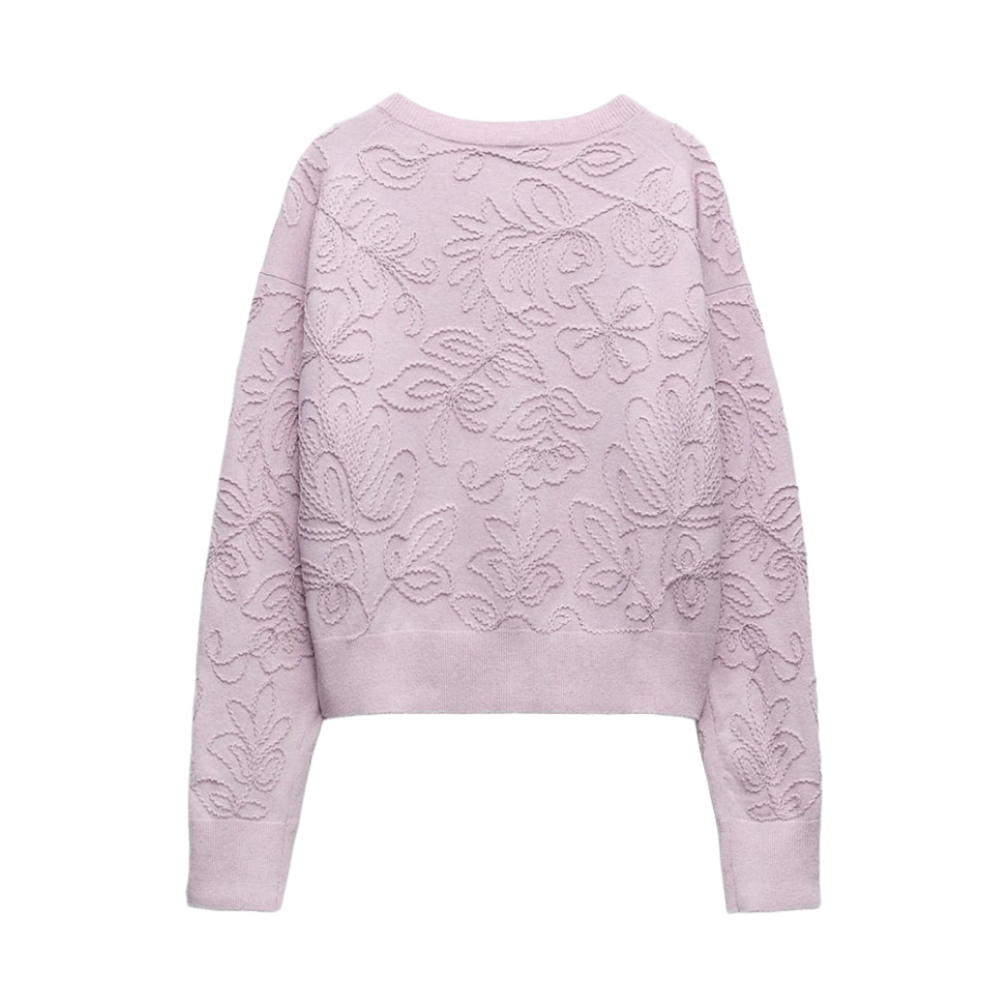 (W) 자라 자수 니트 자켓 라이트 로즈((W) Zara Embroidered Knit Jacket Light Rose) - 2