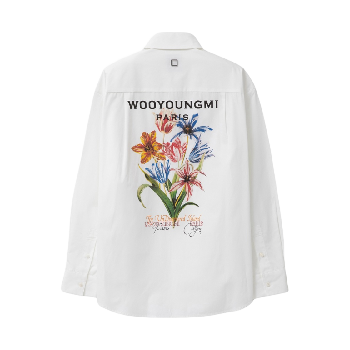 우영미 플라워 프린트 셔츠 화이트 - 24SS(Wooyoungmi Flower Print Shirt White - 24SS)