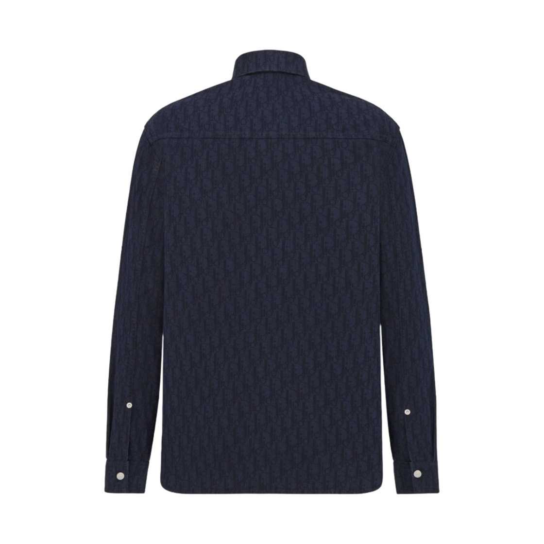 디올 오버셔츠 디올 오블리크 카스리 코튼 데님 네이비 블루 블랙(Dior Overshirt Dior Oblique Kasuri Cotton Denim Navy Blue Black) - 2