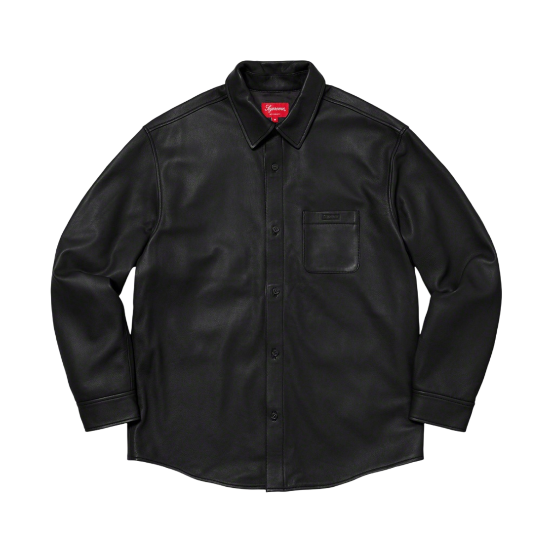 슈프림 레더 셔츠 블랙 - 21FW(Supreme Leather Shirt Black - 21FW) - 1
