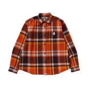 BAPE Check Relaxed Fit Shirt Orange