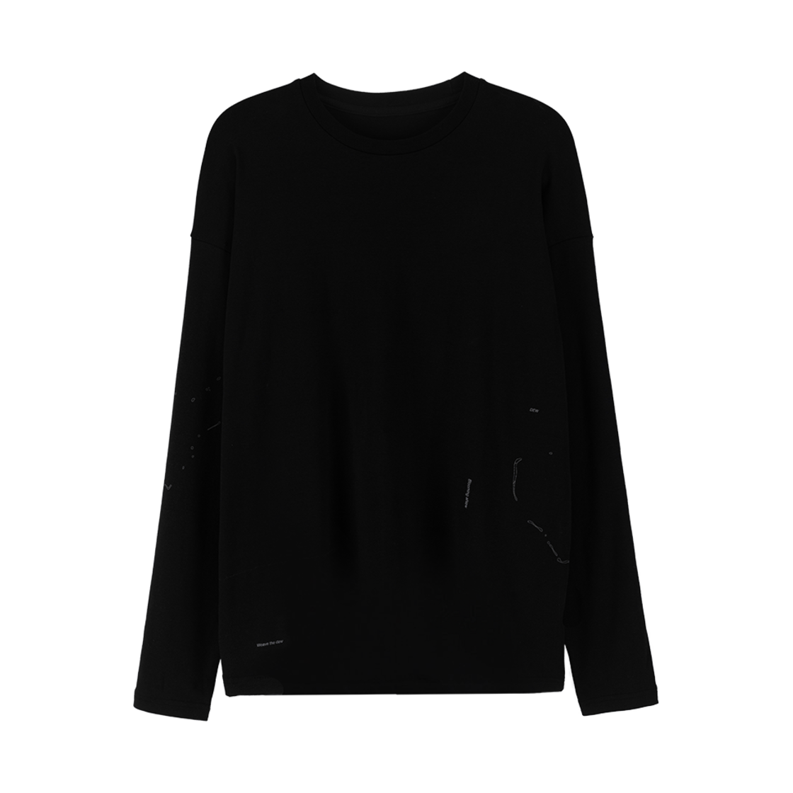 KY24FWSLT04_02 Kiyoi Geographic Long Sleeve Black