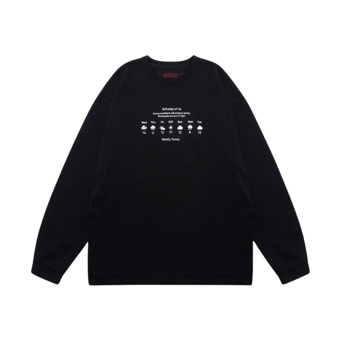 [KREAM 단독] 에스티유 웨더 사인 롱슬리브 블랙
