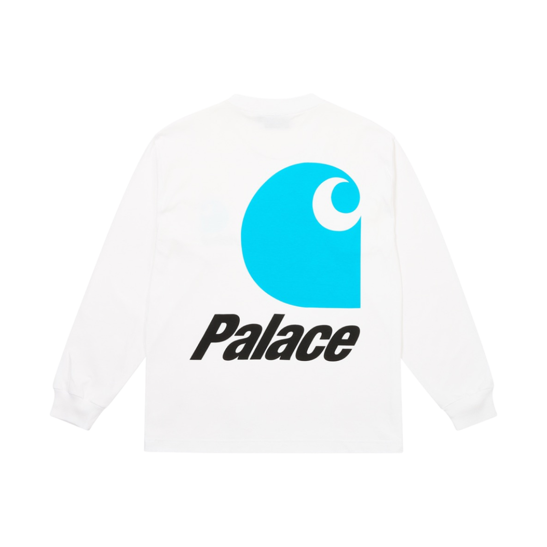 팔라스 x 칼하트 WIP 로고 롱슬리브 화이트 - 24FW(Palace x Carhartt WIP Logo Longsleeve White - 24FW)