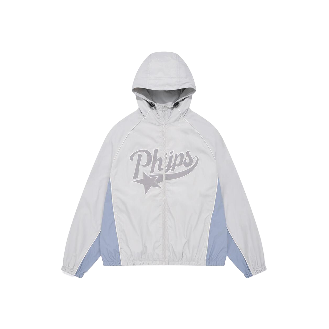피지컬 디파트먼트 파이핑 스타테일 후드 트랙자켓 그레이지(Phyps Dept Piping Star Tail Hooded Track Jacket Grey)