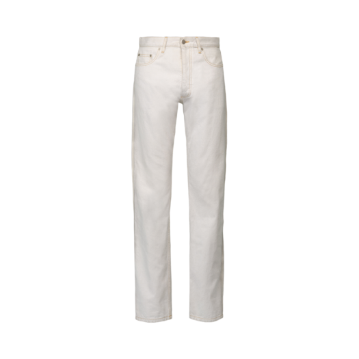 S50LA0216S30857961 Maison Margiela Chalk Selvedge Jeans Ice