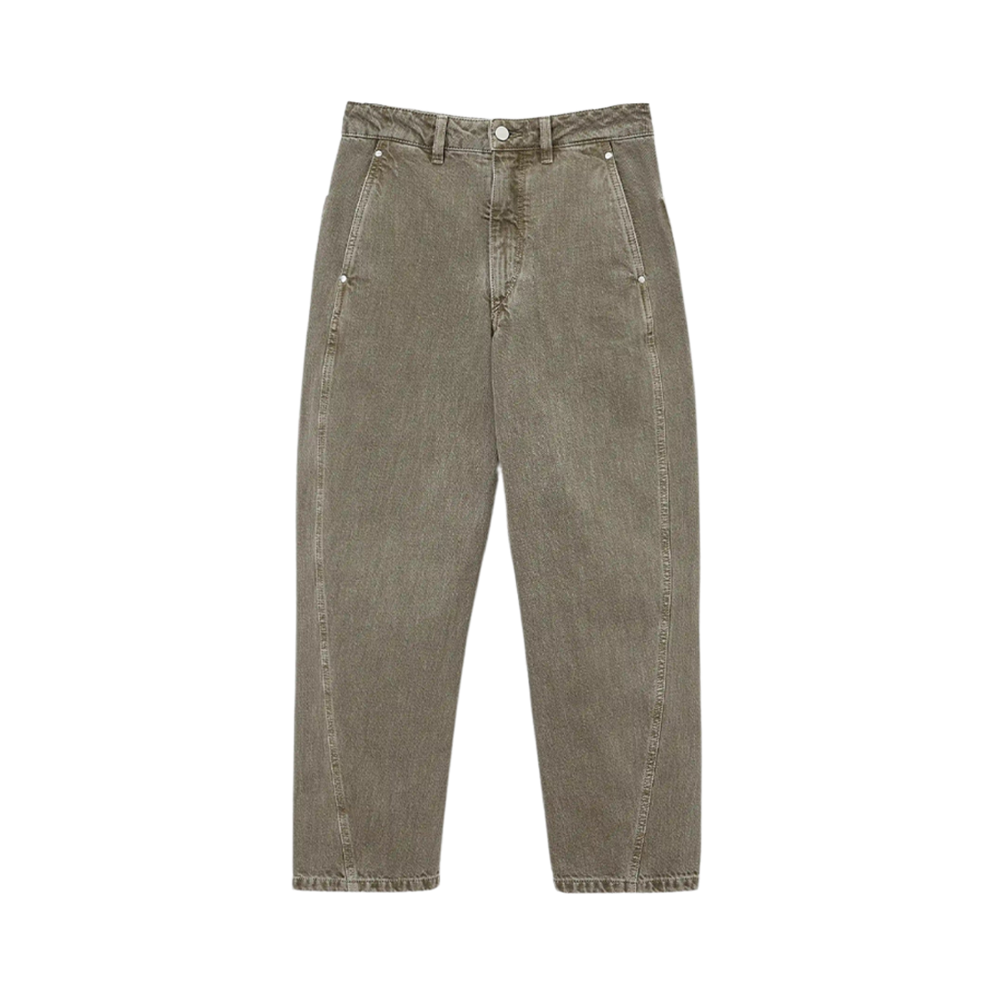 (W) 르메르 헤비 스노위 데님 트위스티드 팬츠 데님 스노우 올리브((W) Lemaire Heavy Snowy Denim Twisted Pants Denim Snow Olive)