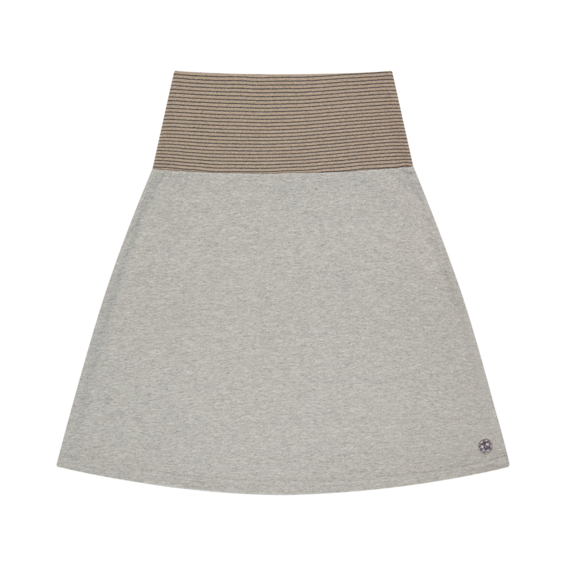 코이세이오 038 스트라이프 스커트 멜란지 그레이(COYSEIO 038 Stripe Skirt Melange Grey)