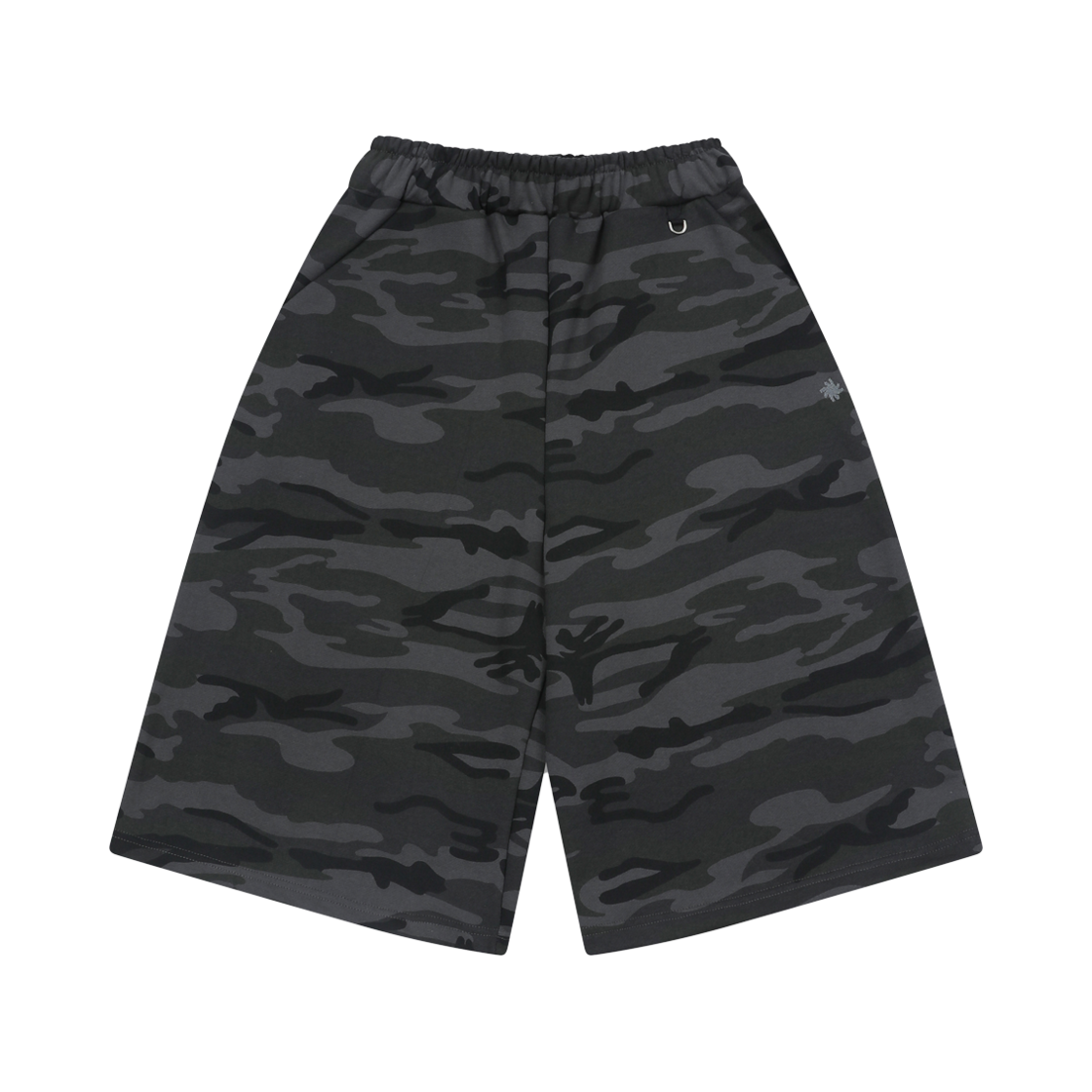 슬로우 레코드 하우스 04 버뮤다 스웻 팬츠 카모 차콜(SLOW RECORD HOUSE 04 Bermuda Sweat Pants Camo Charcoal)
