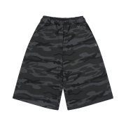 SLOW RECORD HOUSE 04 Bermuda Sweat Pants Camo Charcoal