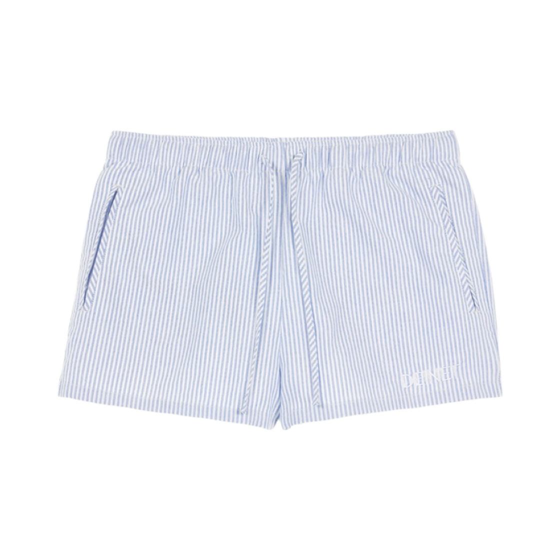 - (W) Deinet Scratch Damage Boots-Cut Denim Pants in White