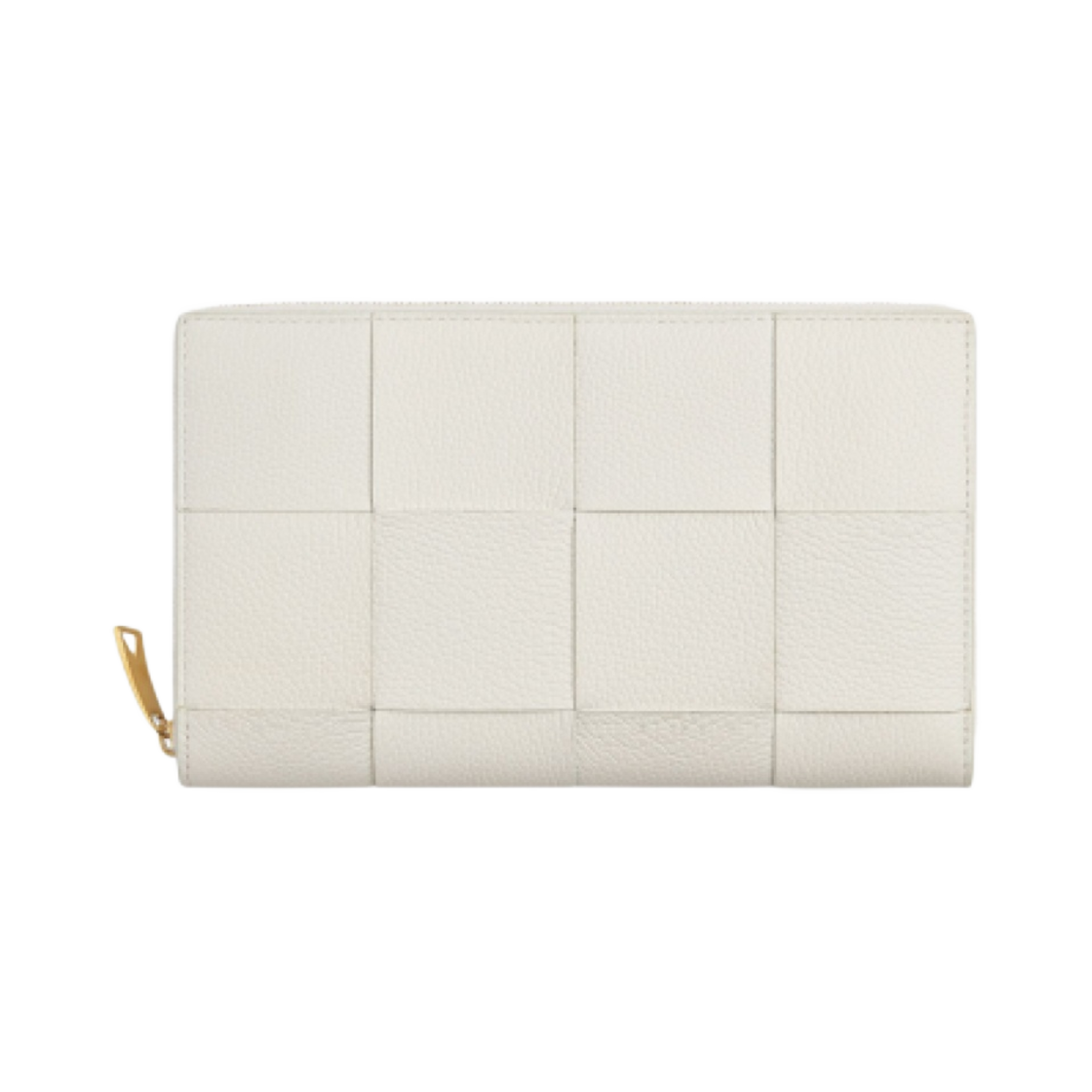 보테가 베네타 카세트백 지퍼 어라운드 지갑 화이트(Bottega Veneta Cassette Zip Around Wallet White) - 1