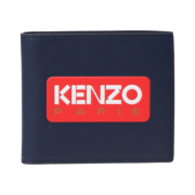 Kenzo Paris Leather Wallet Midnight Blue